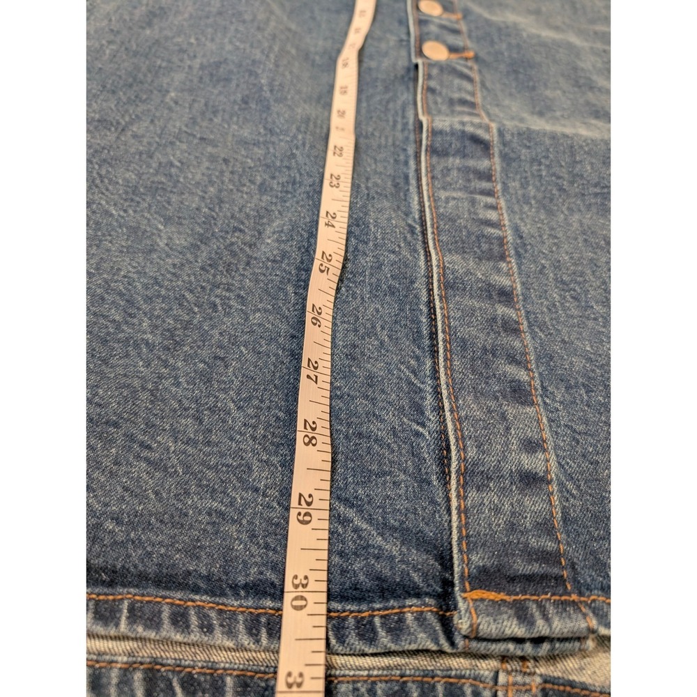 Universal Thread Denim Midi Skirt Size 2 Button Front Blue Jean Skirt NWT - Picture 9 of 9